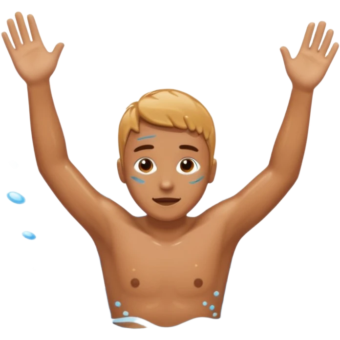 dived into the pool emoji