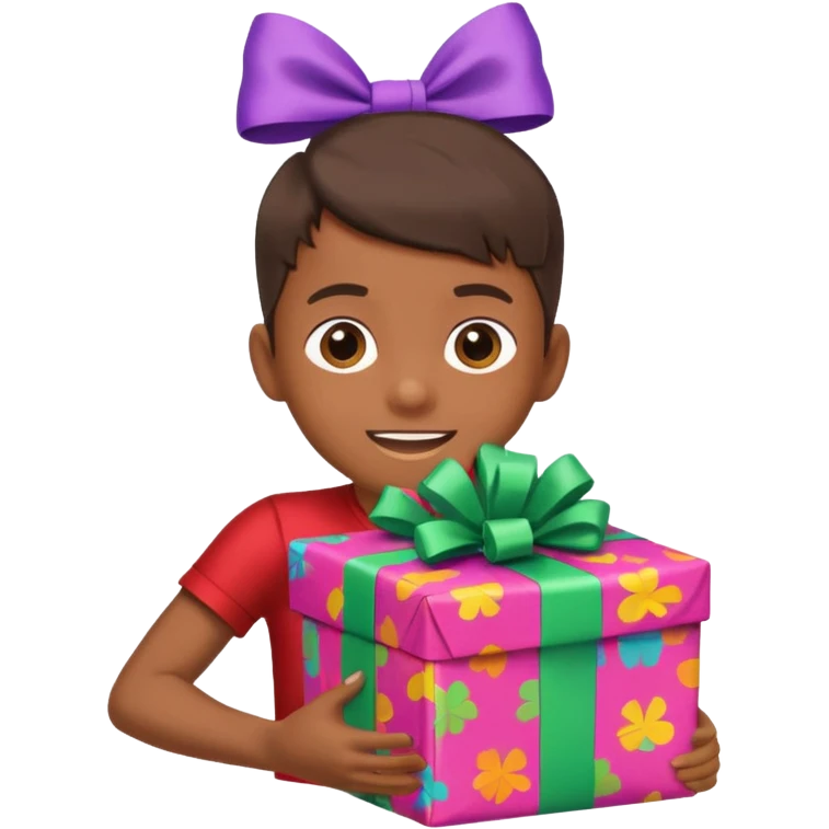 Kid shaking wrapped present






























 emoji