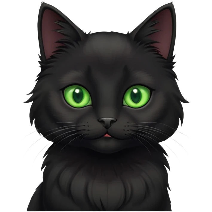Cute black cat emoji