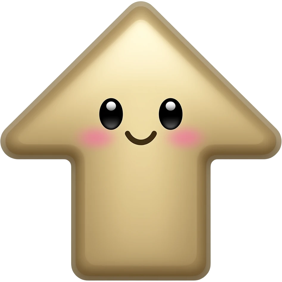 Cute up arrow emoji