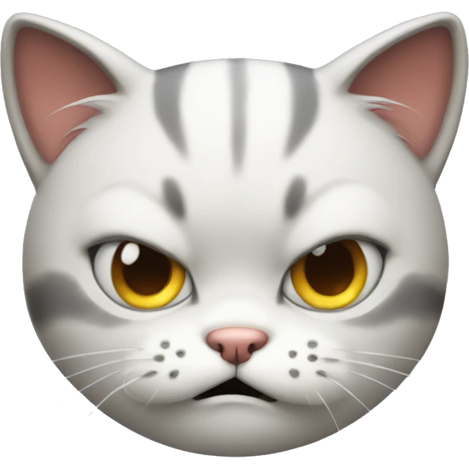 Cute cat angry emoji