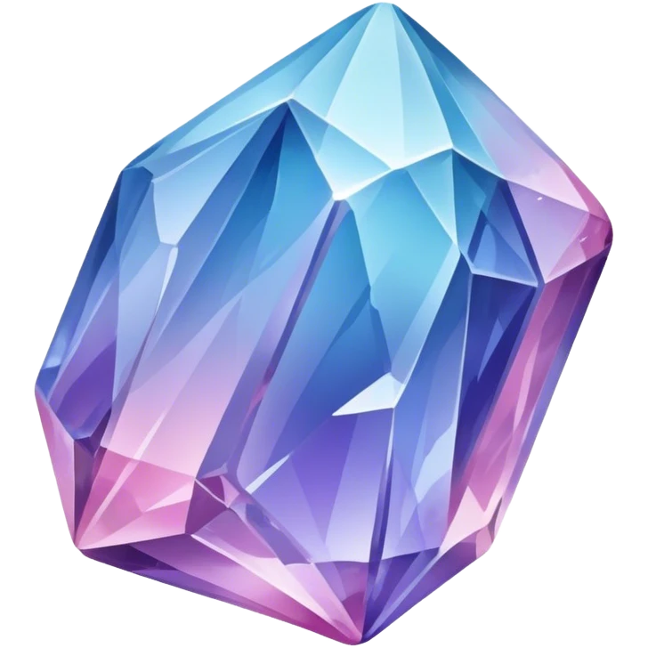 Pastel-blue-purple-pink crystal-rock emoji