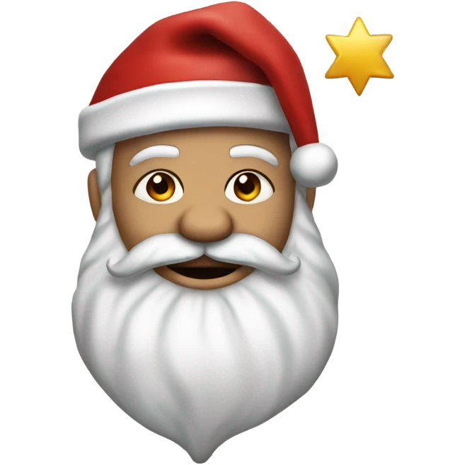 Santa with a star of david tattoo emoji
