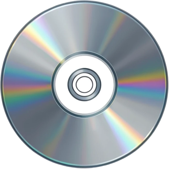 compact disc viewed from an angle emoji