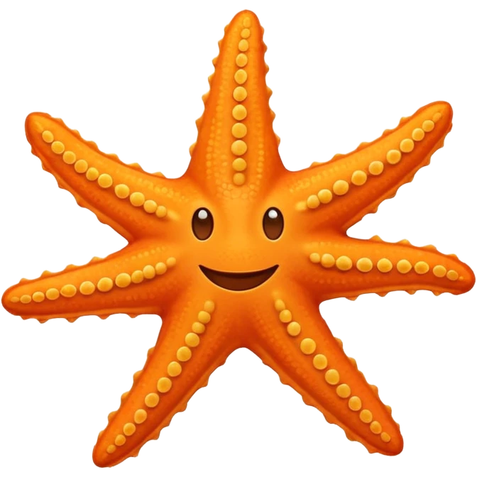 starfish with a smile emoji