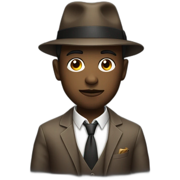 young gangster boss with cigar emoji
