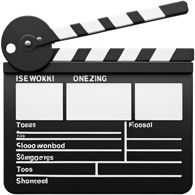 clapperboard emoji