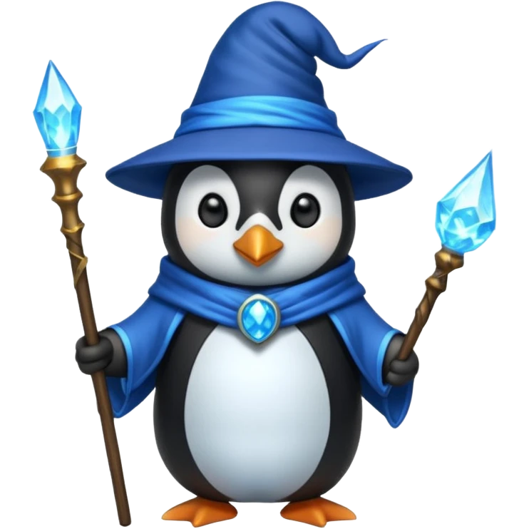 Penguin Wizard emoji