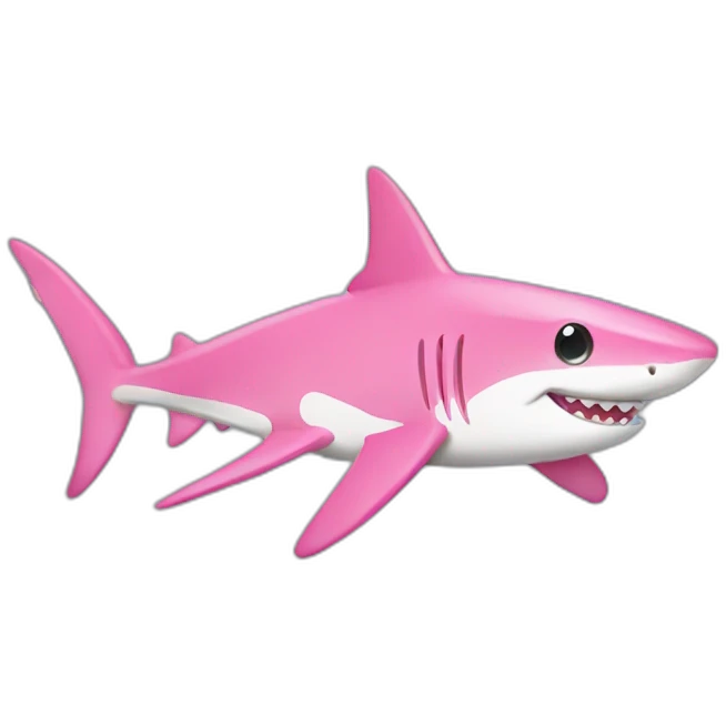 pink shark emoji