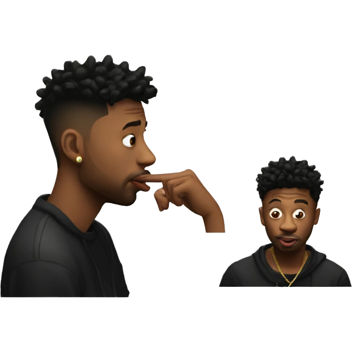 21 savage shushing  emoji