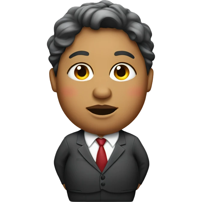 A really fat lady wearing a suit emoji
