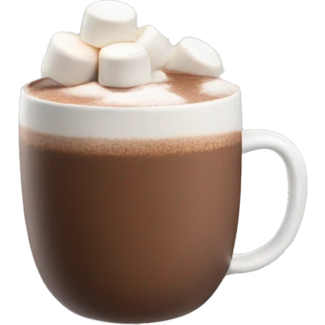 hot chocolate with marshmallows emoji