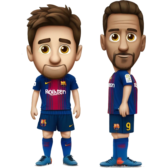 Creame a Lionel Messi con la camisa del Barcelona  emoji