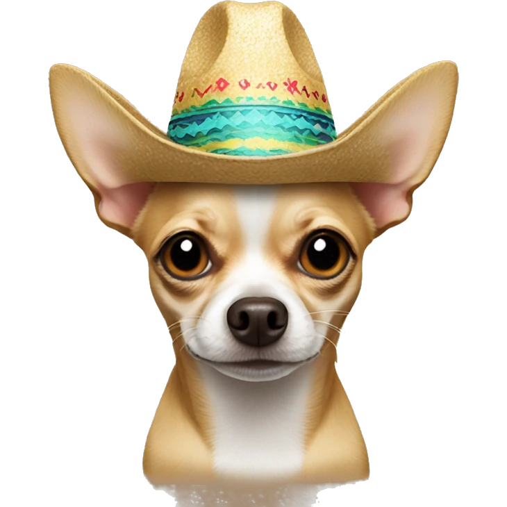 Chihuahua with sombrero  emoji
