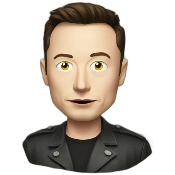 elon musk with money eyes emoji