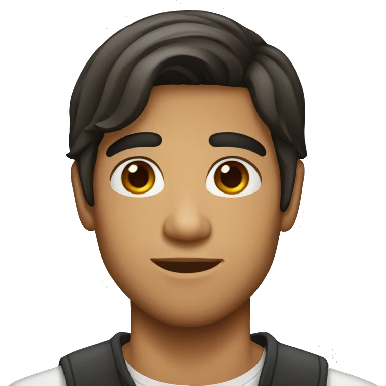 Hispanic and Italian 20 year old man with straight hair  emoji