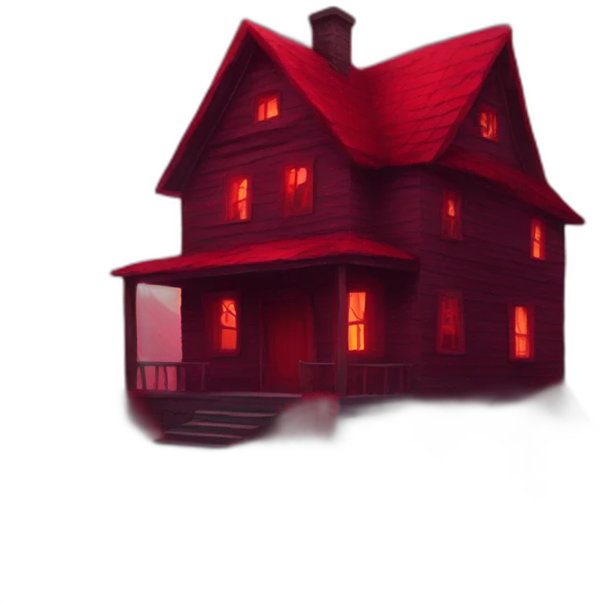 Red scary place  emoji