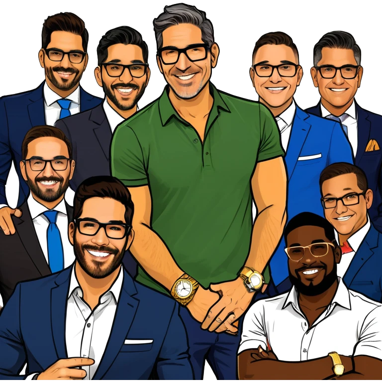 Grant Cardone, Tai Lopez, Josh King Madrid, Alex Hormozi, Iman Gadzhi, Daniel G, Branden Condy, Patrick Bet-David, Dan Henry, Luke Belmar, Shelby Sapp, Leila Hormozi, Tefi Valenzuela, business, influencers, friends, rich millionaire success lifestyle, private jet , supercars, success, sales emoji