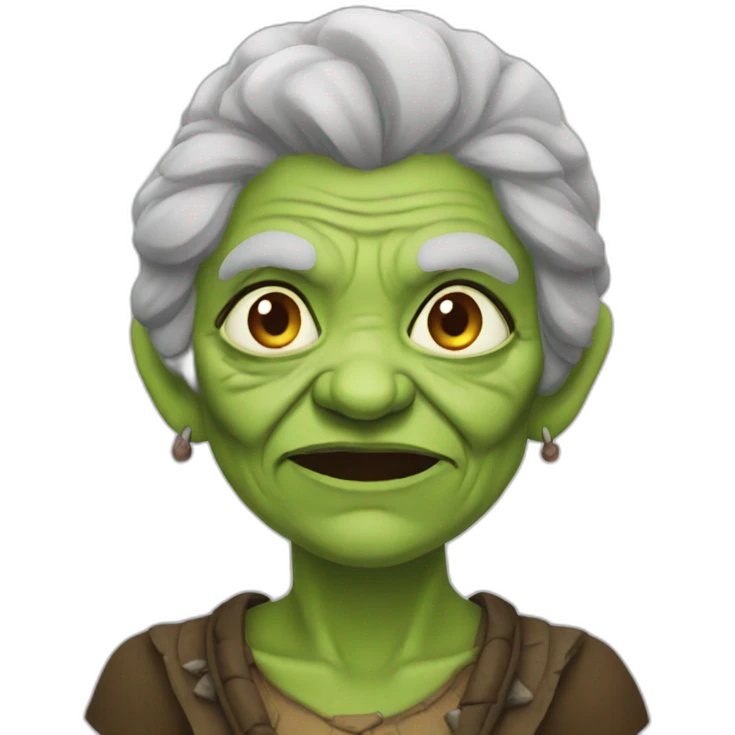 Granny orc emoji