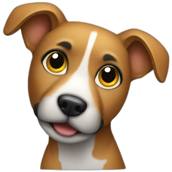 Dog developer it with computer emoji