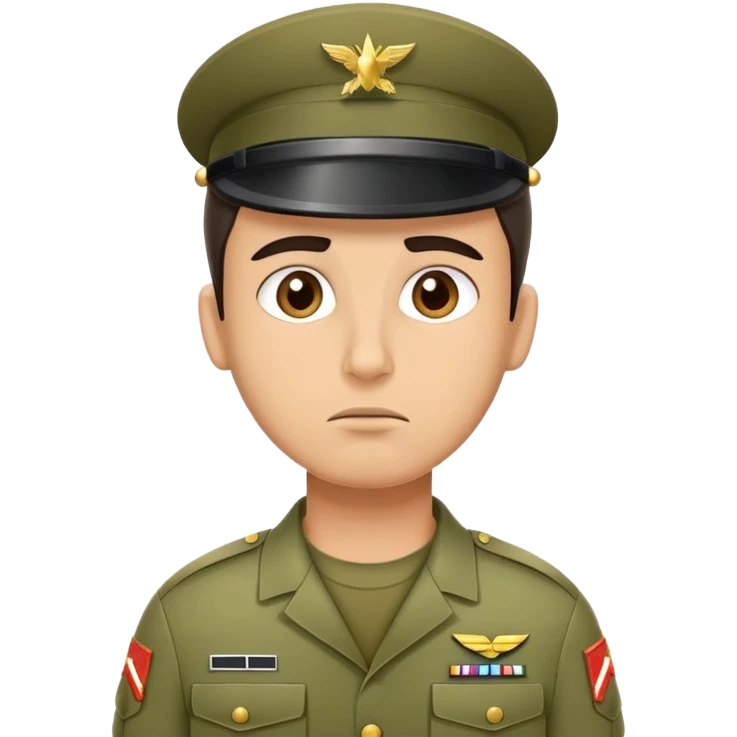 Bored Army Soldier emoji