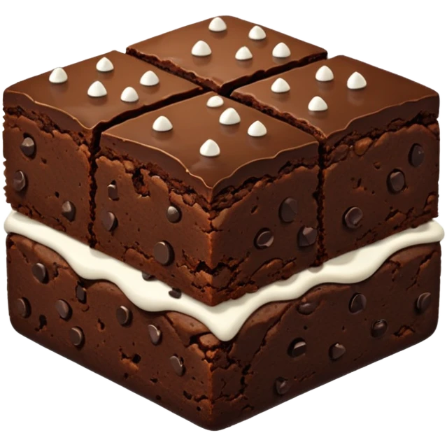 Triple Chocolate Brownie emoji