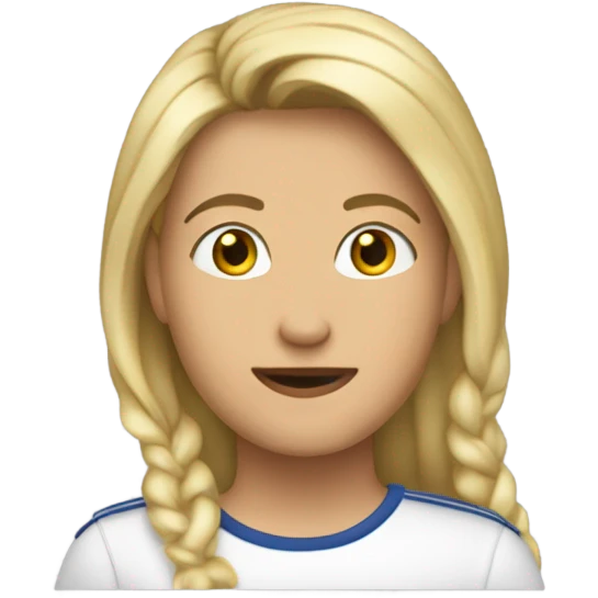Дівчина у жовтій футбалці  emoji