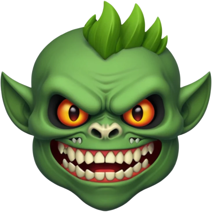 Skull face troll emoji