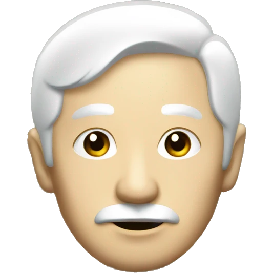 old money man with white look with black hair asian  emoji