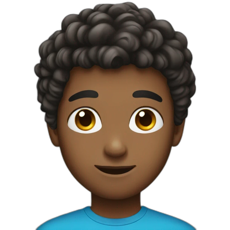 Young men with blue eyes emoji