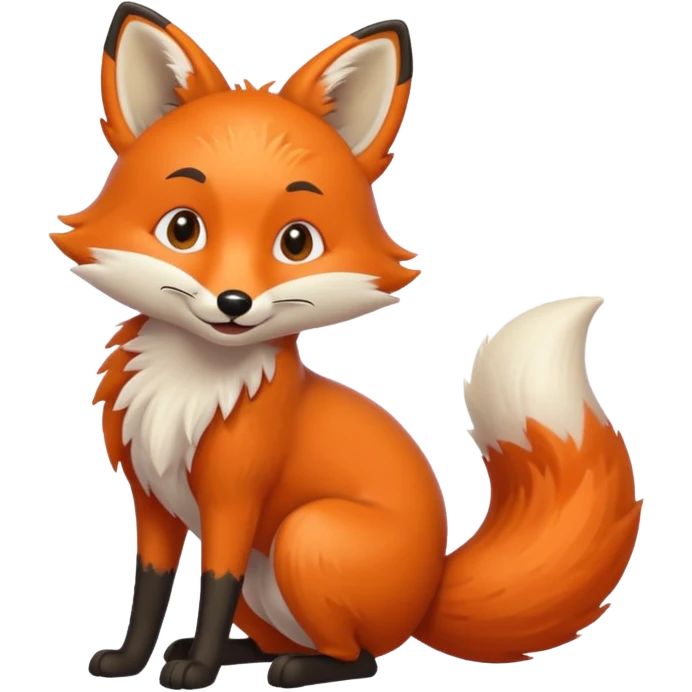A silly fox emoji