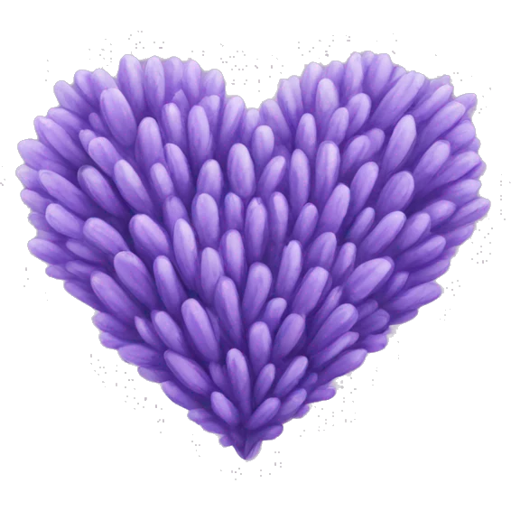 Lavender Heart  emoji