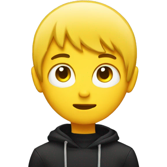 Round yellow emo emoji emoji