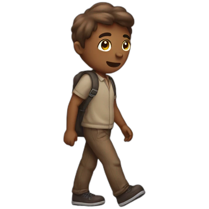 walking poop emoji