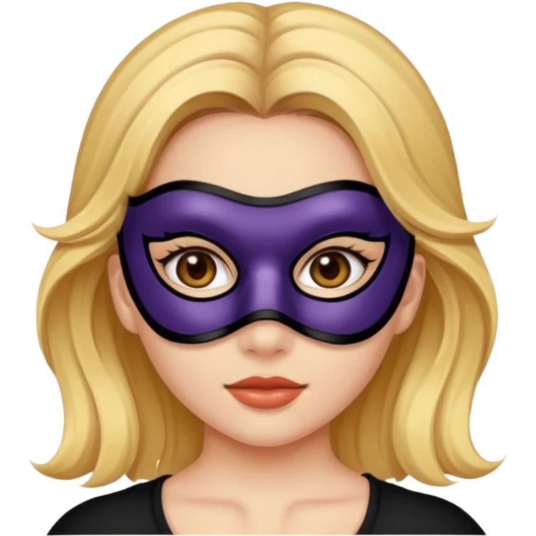 Girl with mask emoji