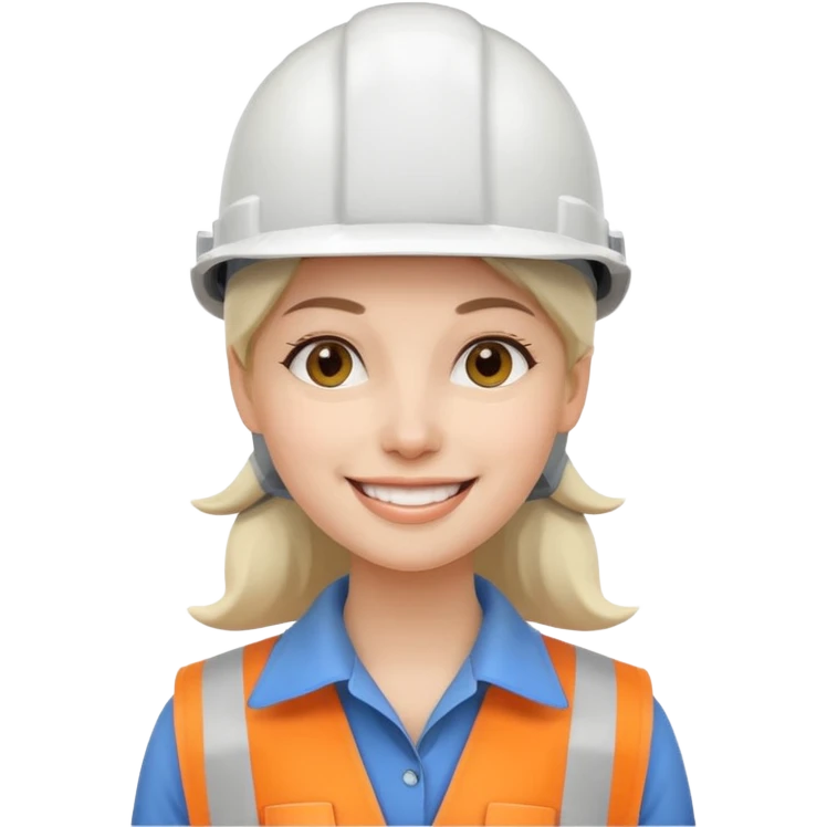 Ingeniera industrial casco blanco emoji