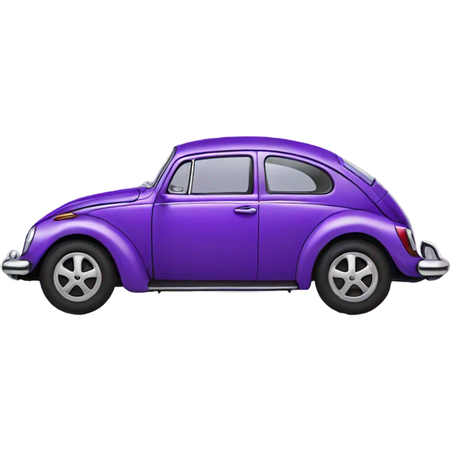 Purple Volkswagen Beetle  emoji