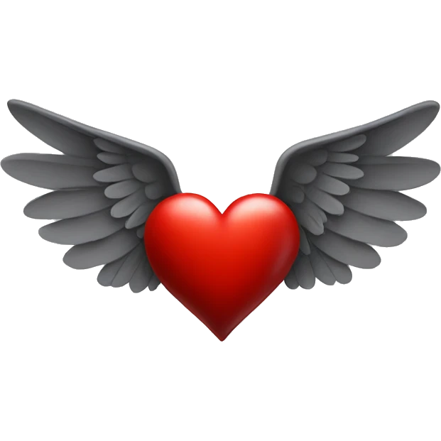red heart with wings emoji