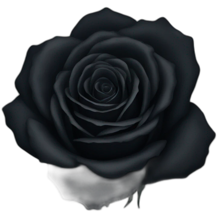 Black rose emoji
