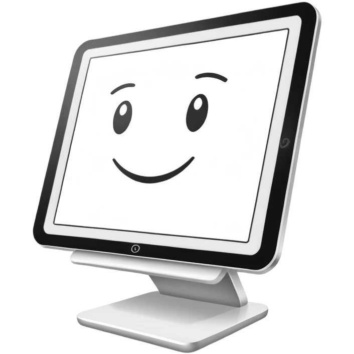 drawing tablet or monitor, sketching vector illustrations emoji