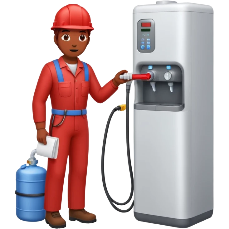 full bady red electrshn filing hot water  emoji