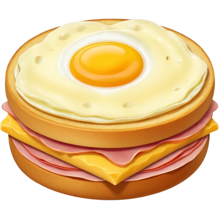 egg cheese and ham emoji
