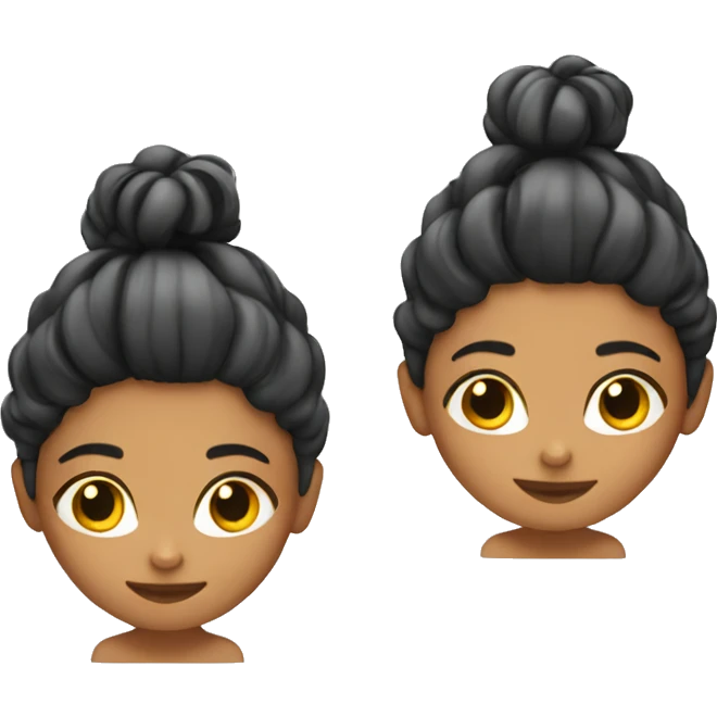 girl doing hair emoji