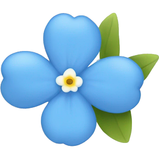 Forget me not flower emoji