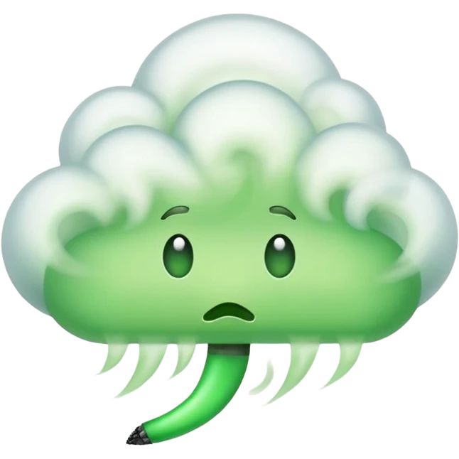 green fart smoke emoji
