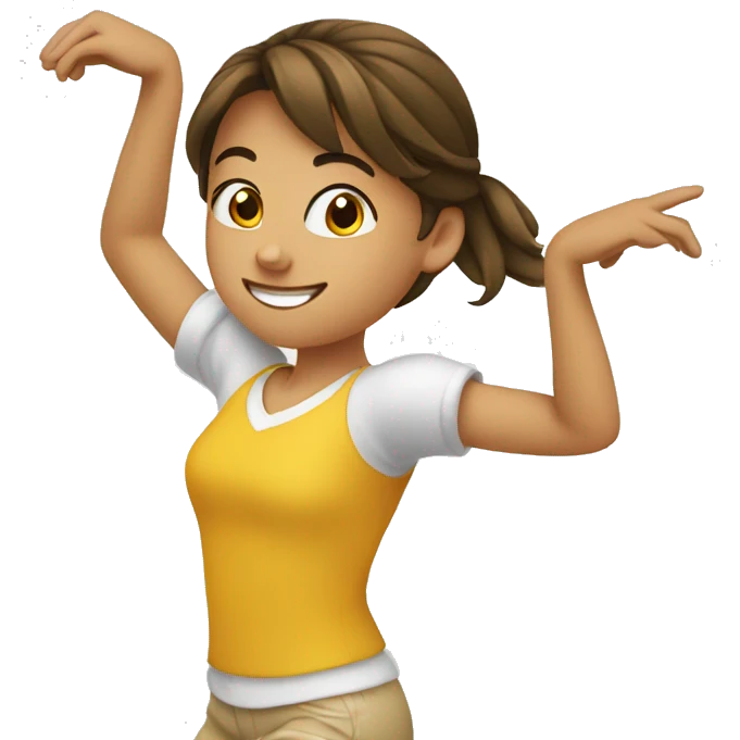 european teen dancing emoji