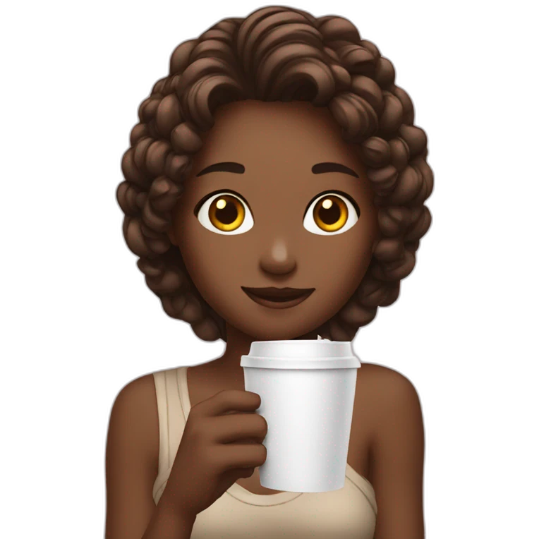 Girl-Coffe- emoji