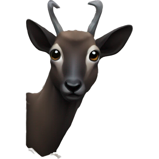 peeping dark chamois emoji