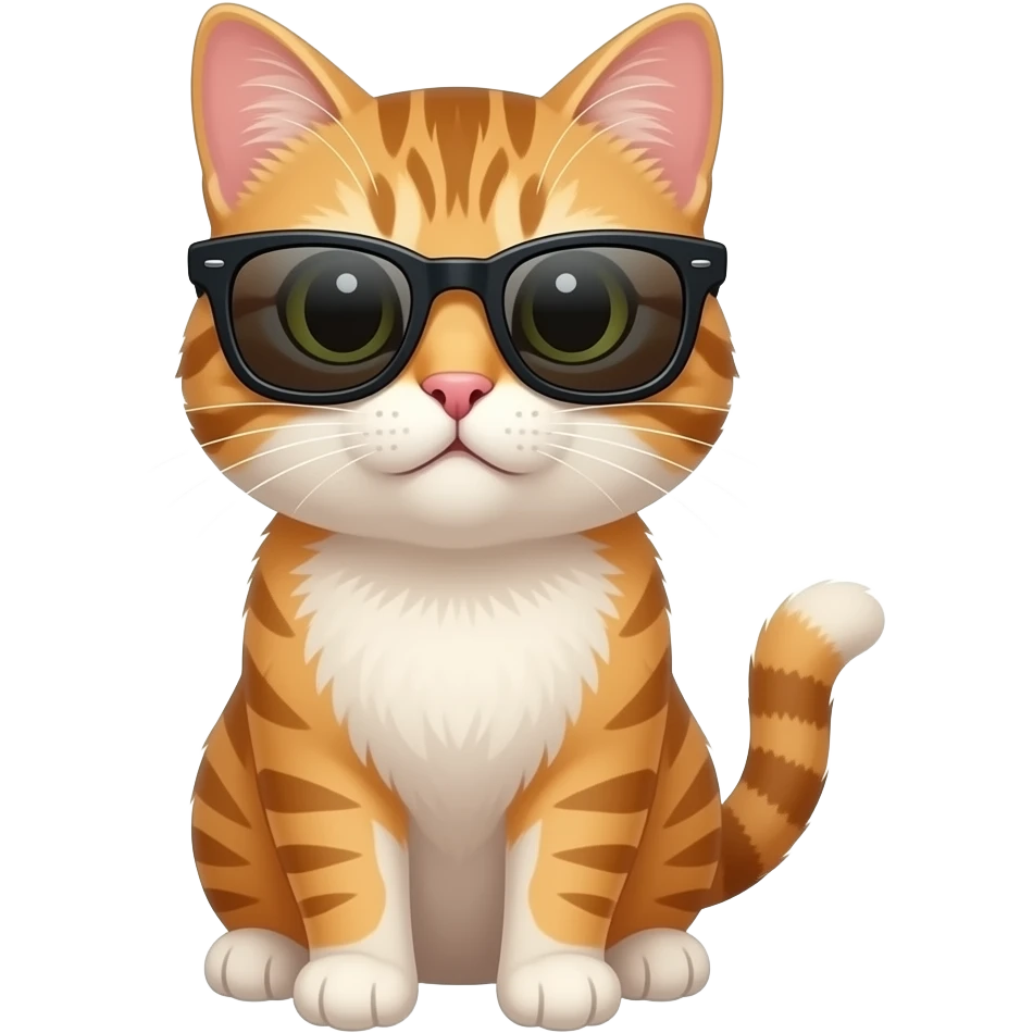 Cat wearing sunglasses emoji