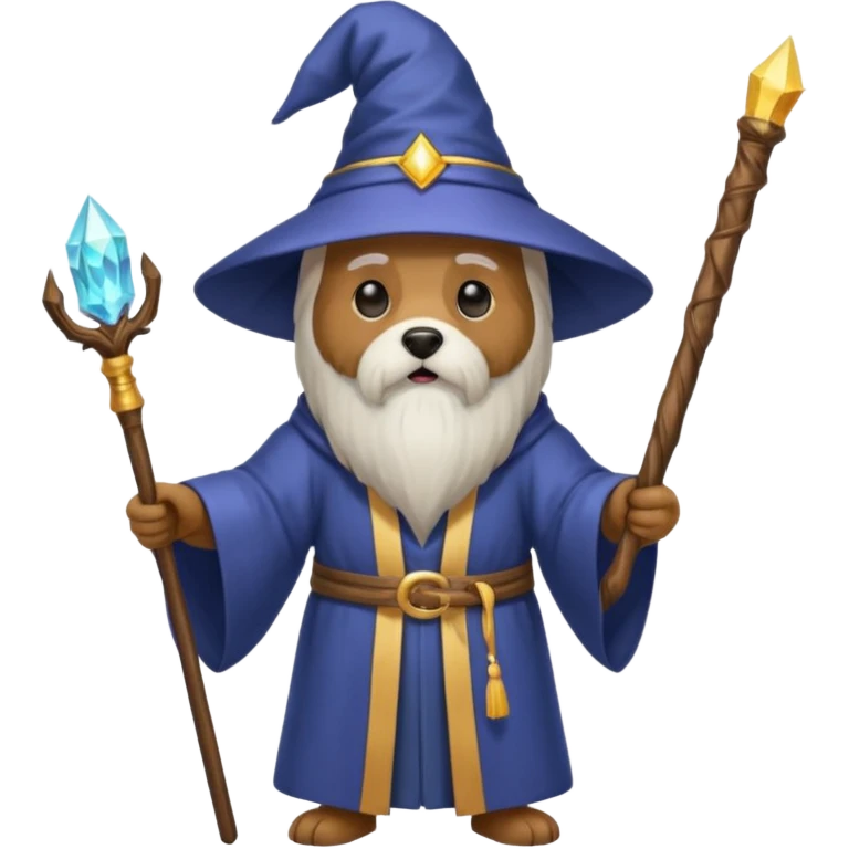 Dog wizard emoji
